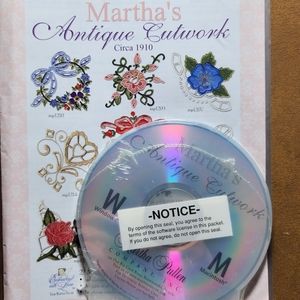 Martha's CD Antique Cutwork Circa 1910 23 Machine Embroidery Cutwork Designs